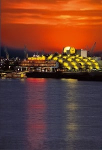 KDL - Theater Im Hafen Sonnenuntergang (hoch)